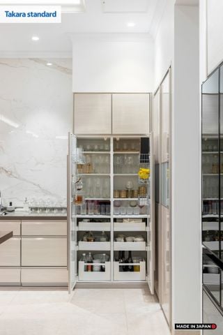 Hệ Tủ Bếp Nhật Bản Cao Cấp Lemure Chữ L Màu LHI - Nhà Phố Mỹ Đình