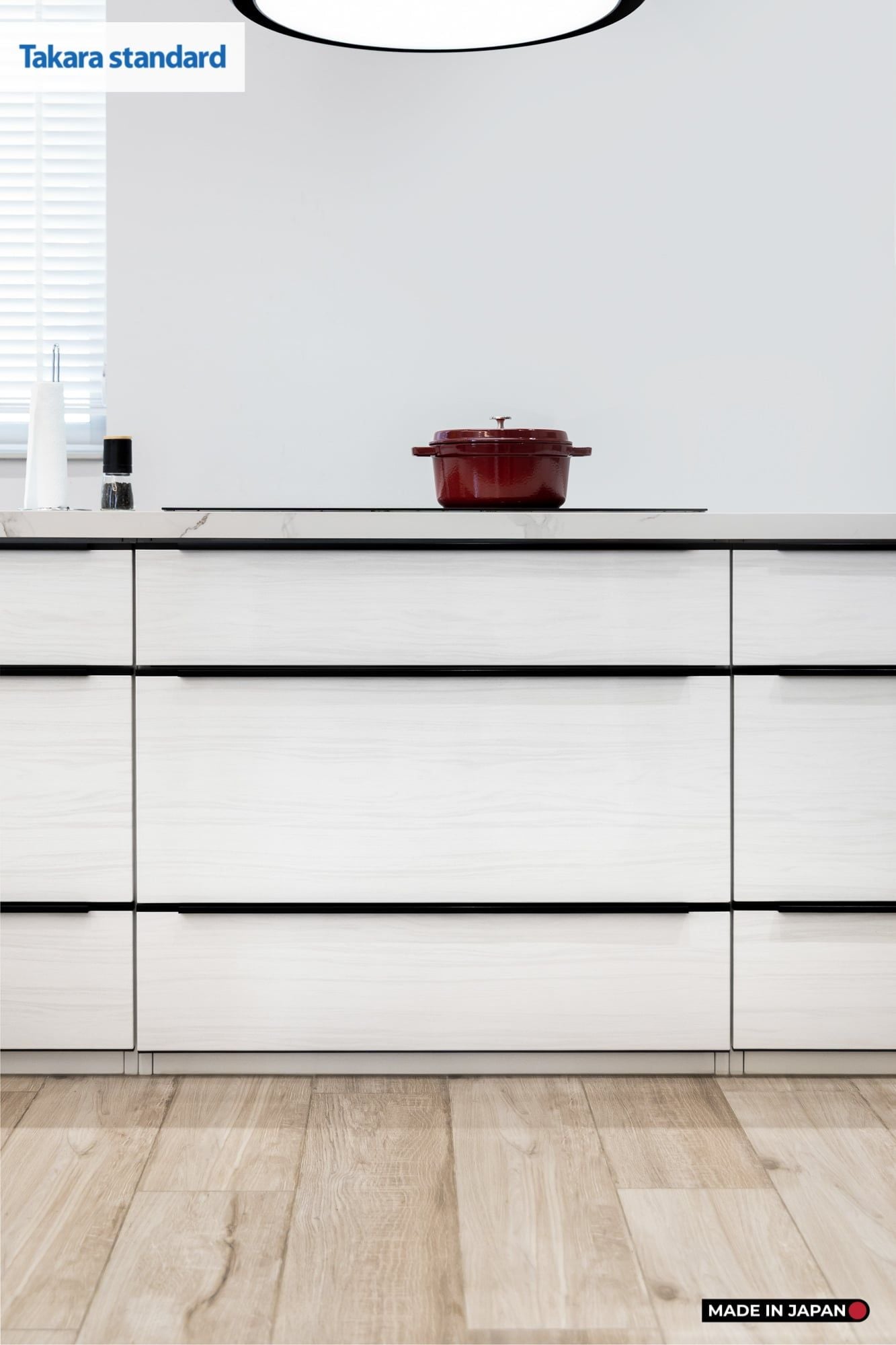 Hệ Tủ Bếp Nhật Bản Cao Cấp Lemure Chữ I Màu LXW - Nhà Phố Quận 7