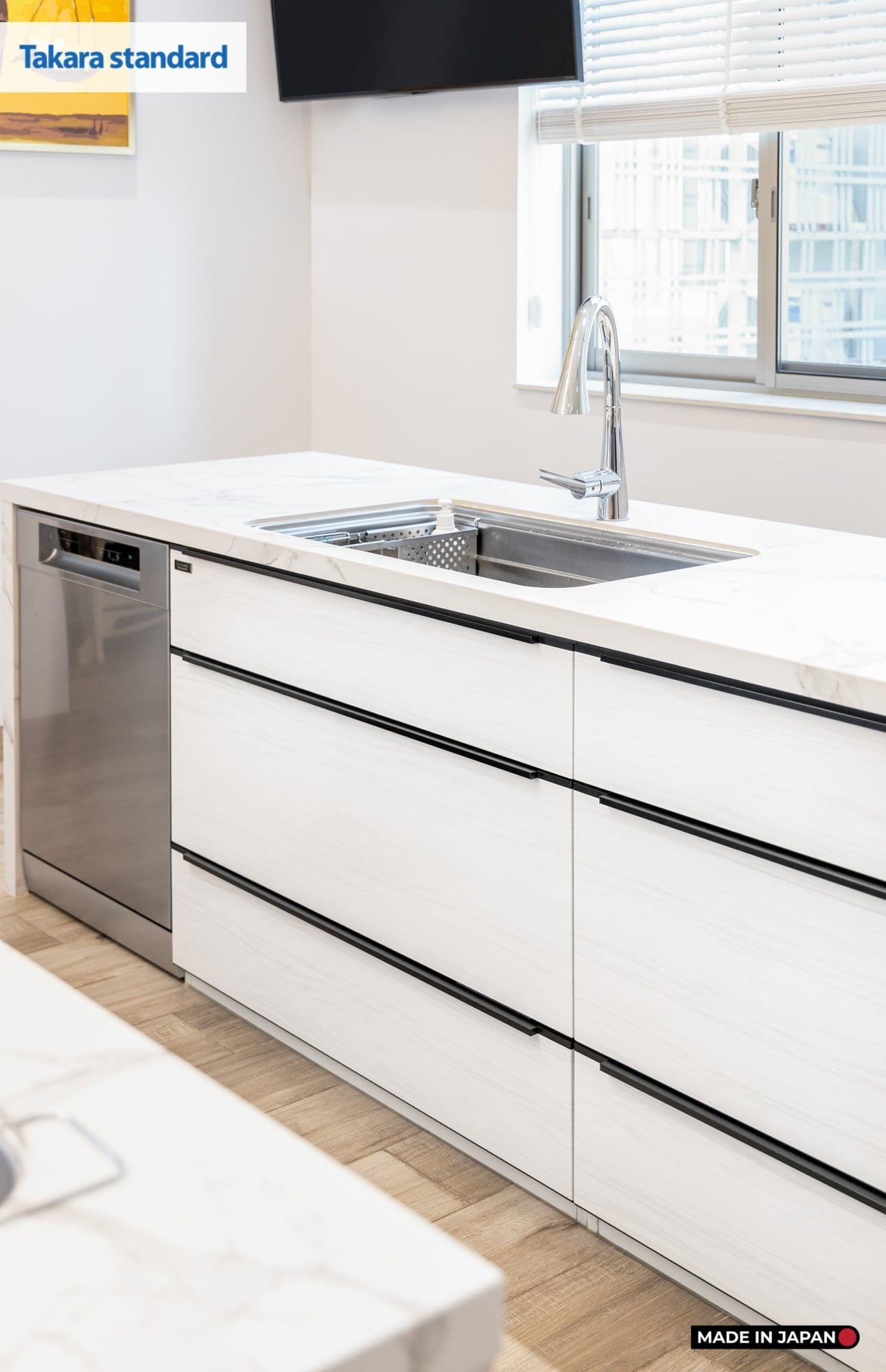 Hệ Tủ Bếp Nhật Bản Cao Cấp Lemure Chữ I Màu LXW - Nhà Phố Quận 7