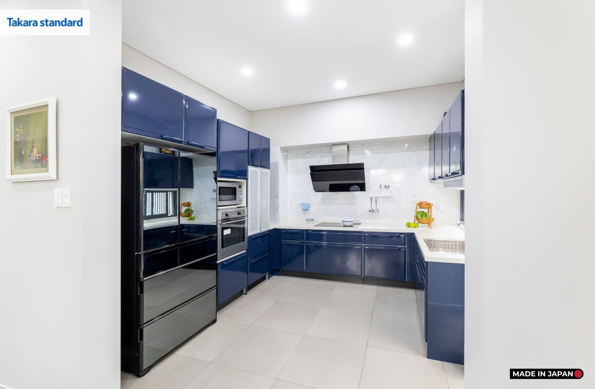 Hệ Tủ Bếp Nhật Bản Cao Cấp Edel Chữ U Màu ESN - Nhà Phố Bình Chánh