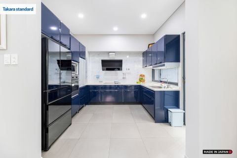 Hệ Tủ Bếp Nhật Bản Cao Cấp Edel Chữ U Màu ESN - Nhà Phố Bình Chánh