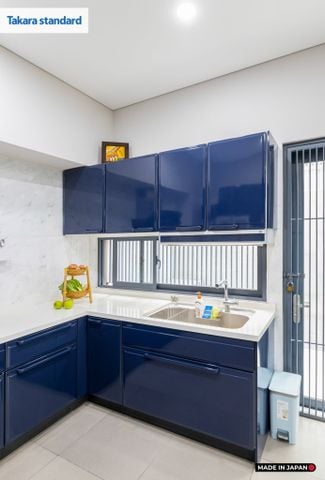 Hệ Tủ Bếp Nhật Bản Cao Cấp Edel Chữ U Màu ESN - Nhà Phố Bình Chánh
