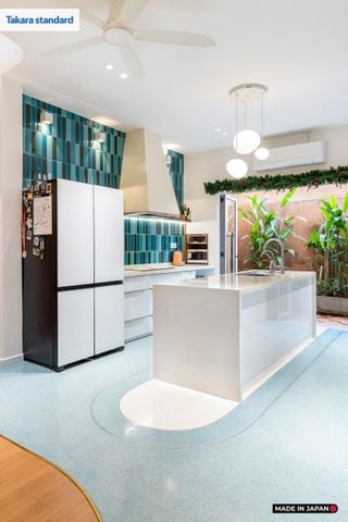 Hệ Tủ Bếp Nhật Bản Cao Cấp Lemure Chữ I Màu LPW - Nhà Phố Biên Hòa