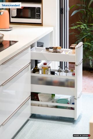 Hệ Tủ Bếp Nhật Bản Cao Cấp Lemure Chữ I Màu LPW - Nhà Phố Biên Hòa