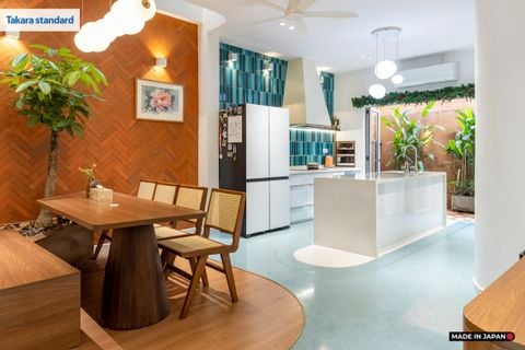 Hệ Tủ Bếp Nhật Bản Cao Cấp Lemure Chữ I Màu LPW - Nhà Phố Biên Hòa
