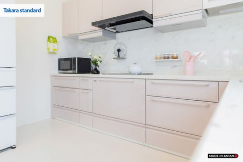 Hệ Tủ Bếp Nhật Bản Cao Cấp Edel Chữ L Màu ESD - Nhà Phố Quận 9