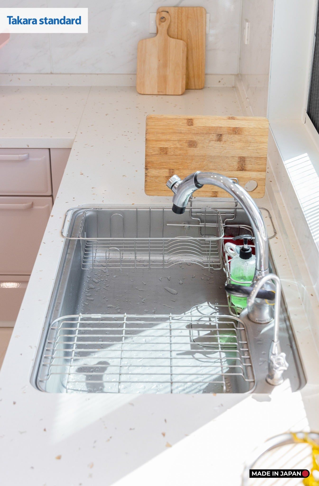 Hệ Tủ Bếp Nhật Bản Cao Cấp Edel Chữ L Màu ESD - Nhà Phố Quận 9