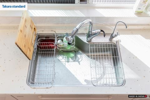 Hệ Tủ Bếp Nhật Bản Cao Cấp Edel Chữ L Màu ESD - Nhà Phố Quận 9