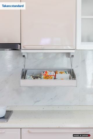 Hệ Tủ Bếp Nhật Bản Cao Cấp Edel Chữ L Màu ESD - Nhà Phố Quận 9