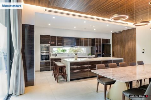Hệ Tủ Bếp Nhật Bản Cao Cấp Lemure Chữ I Màu LXB - Biệt Thự Thủ Đức