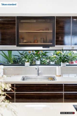 Hệ Tủ Bếp Nhật Bản Cao Cấp Lemure Chữ I Màu LXB - Biệt Thự Thủ Đức