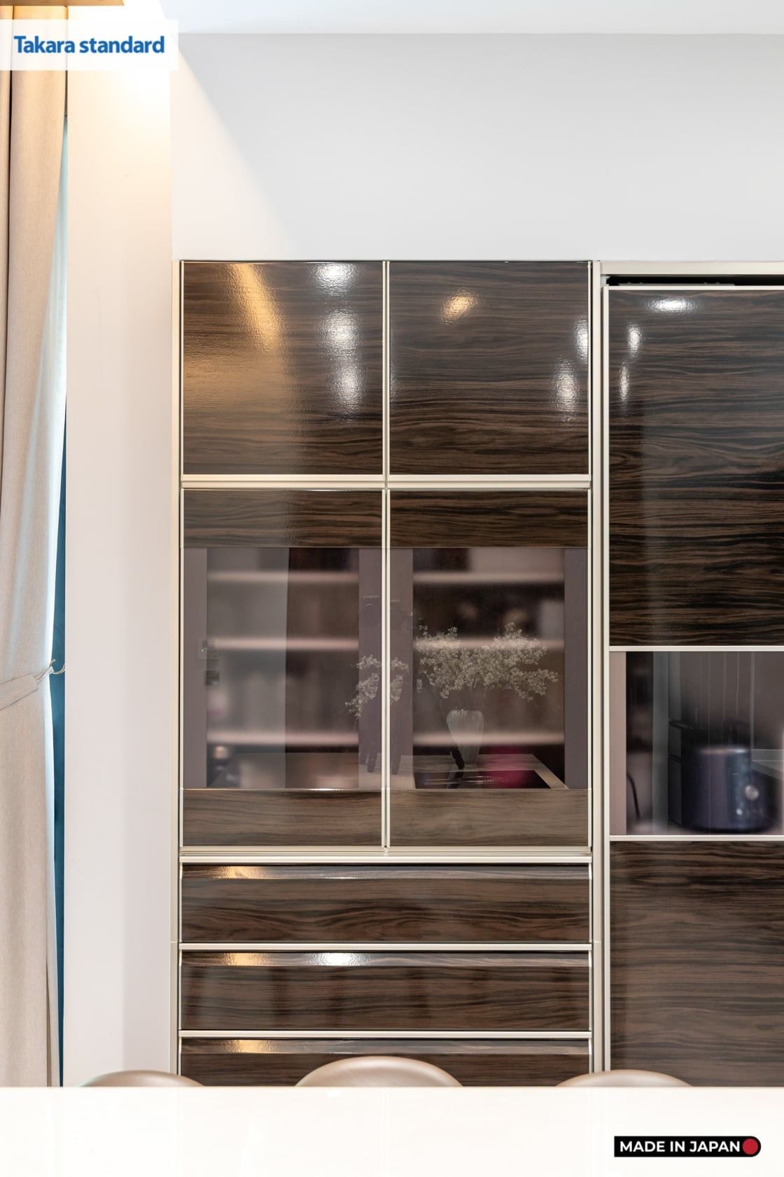 Hệ Tủ Bếp Nhật Bản Cao Cấp Lemure Chữ I Màu LXB - Biệt Thự Thủ Đức