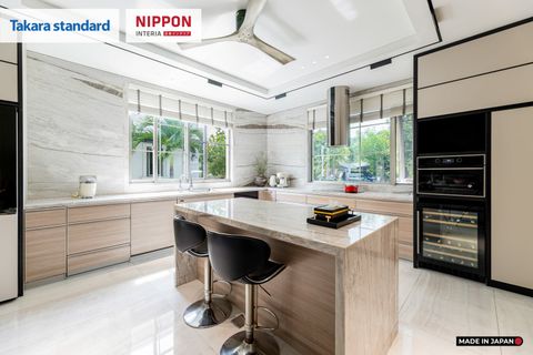 Hệ Tủ Bếp Nhật Bản Cao Cấp Lemure Chữ L Màu LJV - Biệt Thự Thủ Đức