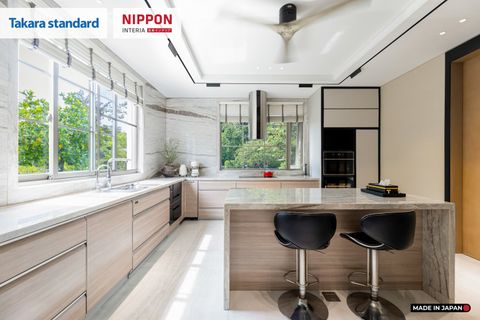 Hệ Tủ Bếp Nhật Bản Cao Cấp Lemure Chữ L Màu LJV - Biệt Thự Thủ Đức