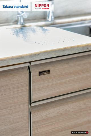 Hệ Tủ Bếp Nhật Bản Cao Cấp Lemure Chữ L Màu LJV - Biệt Thự Thủ Đức