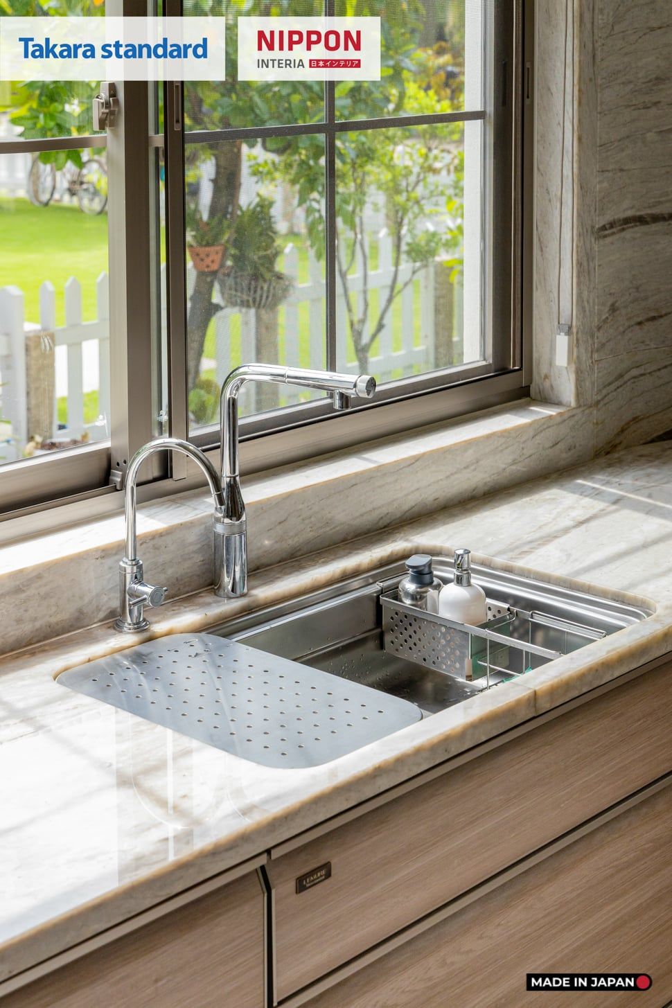 Hệ Tủ Bếp Nhật Bản Cao Cấp Lemure Chữ L Màu LJV - Biệt Thự Thủ Đức