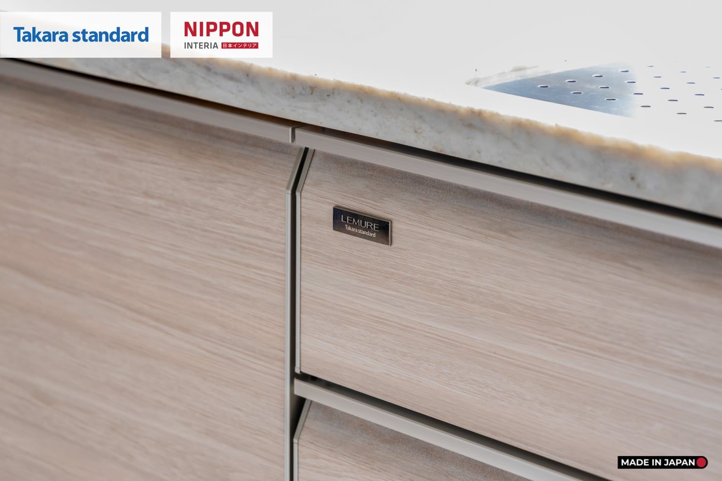 Hệ Tủ Bếp Nhật Bản Cao Cấp Lemure Chữ L Màu LJV - Biệt Thự Thủ Đức