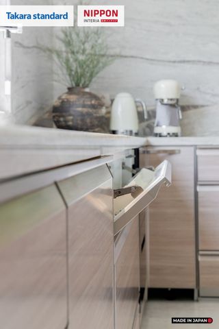 Hệ Tủ Bếp Nhật Bản Cao Cấp Lemure Chữ L Màu LJV - Biệt Thự Thủ Đức