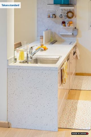 Hệ Tủ Bếp Nhật Bản Cao Cấp Edel Chữ I Màu ESD - Nhà Phố Thảo Điền