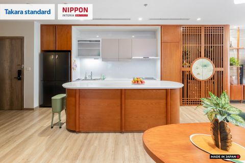 Hệ Tủ Bếp Nhật Bản Cao Cấp Lemure Chữ I Màu LMT - Căn Hộ KĐT Ecopark Hưng Yên