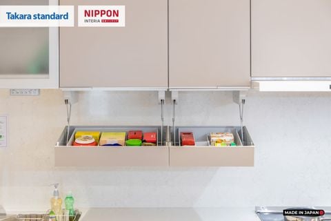 Hệ Tủ Bếp Nhật Bản Cao Cấp Lemure Chữ I Màu LMT - Căn Hộ KĐT Ecopark Hưng Yên