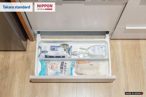 Hệ Tủ Bếp Nhật Bản Cao Cấp Lemure Chữ I Màu LMT - Căn Hộ KĐT Ecopark Hưng Yên
