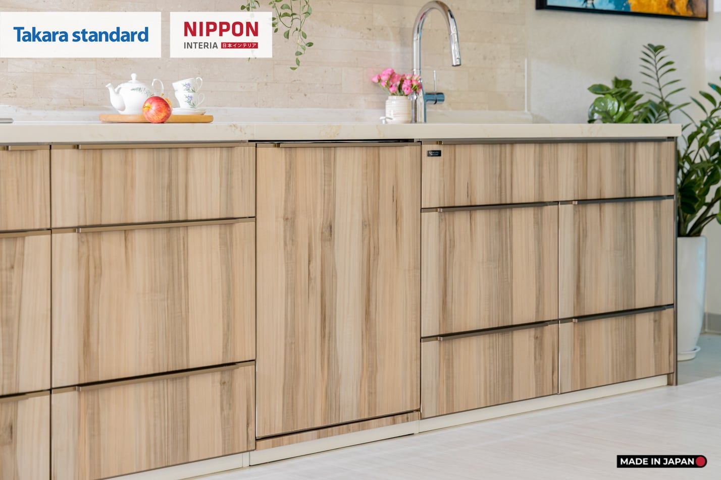 Hệ Tủ Bếp Nhật Bản Cao Cấp Lemure Chữ I Màu L1T - Phố Láng Hạ