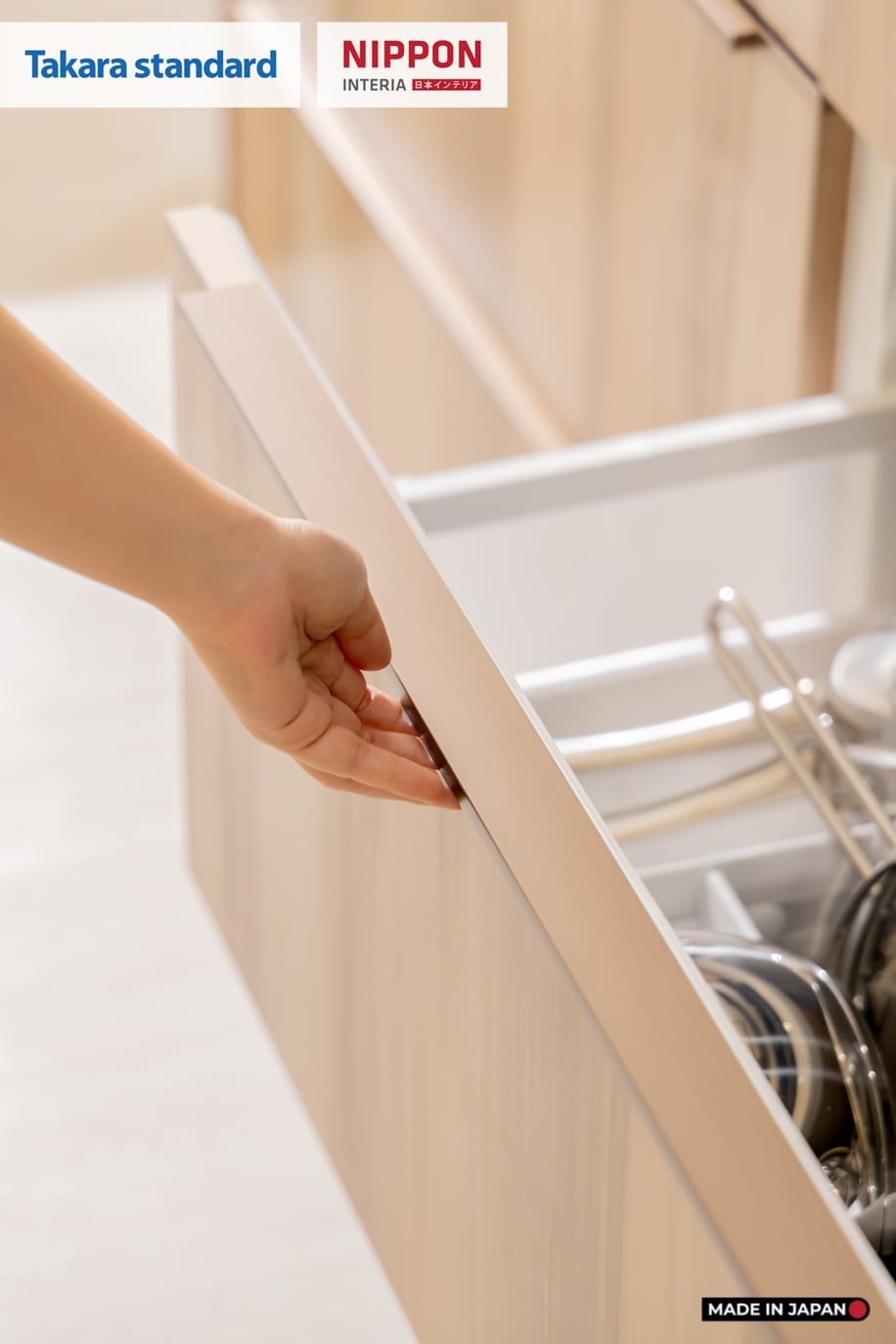 Hệ Tủ Bếp Nhật Bản Cao Cấp Lemure Chữ I Màu L1T - Phố Láng Hạ