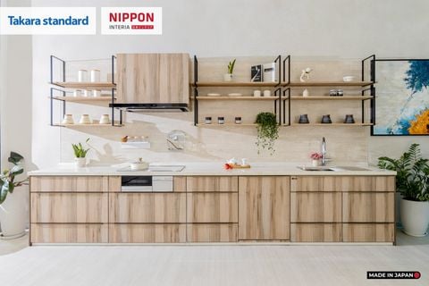 Hệ Tủ Bếp Nhật Bản Cao Cấp Lemure Chữ I Màu L1T - Phố Láng Hạ
