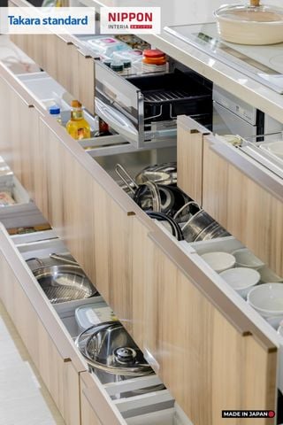 Hệ Tủ Bếp Nhật Bản Cao Cấp Lemure Chữ I Màu L1T - Phố Láng Hạ