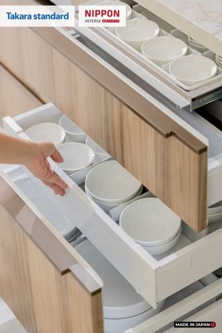 Hệ Tủ Bếp Nhật Bản Cao Cấp Lemure Chữ I Màu L1T - Phố Láng Hạ