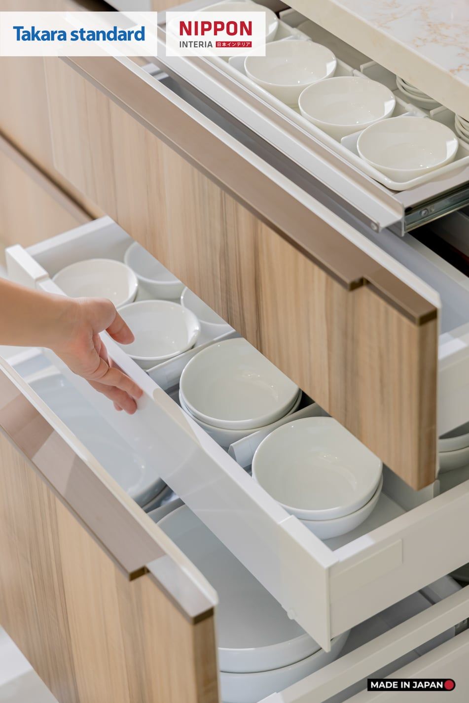Hệ Tủ Bếp Nhật Bản Cao Cấp Lemure Chữ I Màu L1T - Phố Láng Hạ