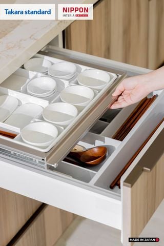 Hệ Tủ Bếp Nhật Bản Cao Cấp Lemure Chữ I Màu L1T - Phố Láng Hạ