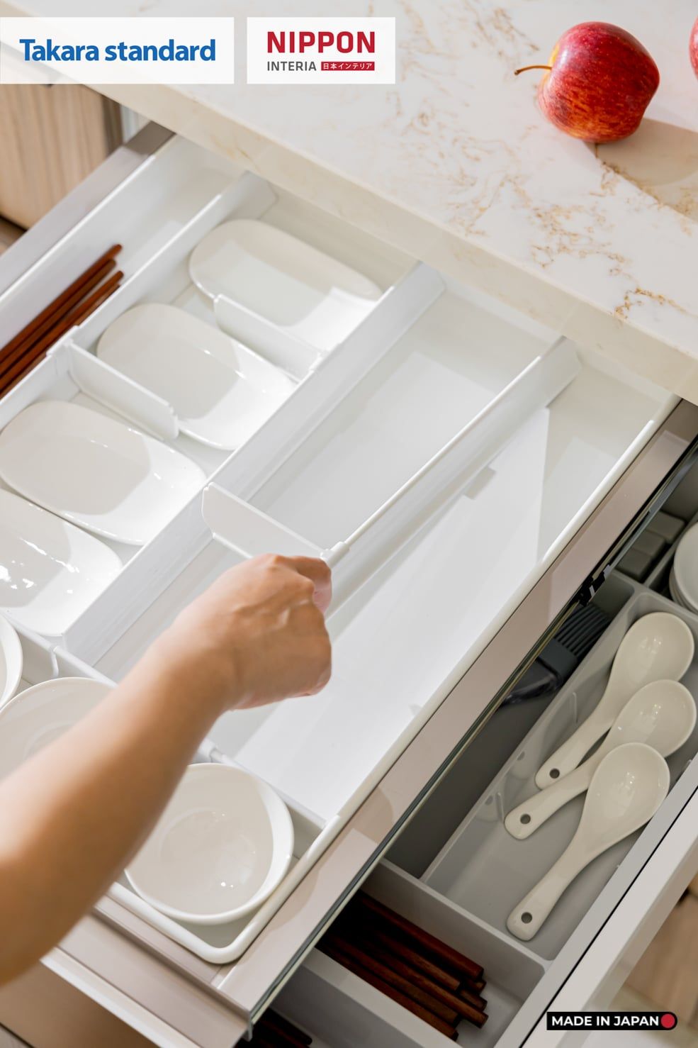 Hệ Tủ Bếp Nhật Bản Cao Cấp Lemure Chữ I Màu L1T - Phố Láng Hạ