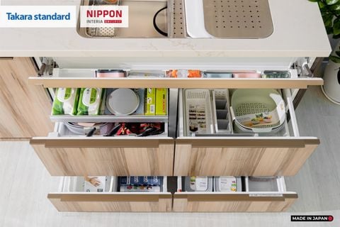 Hệ Tủ Bếp Nhật Bản Cao Cấp Lemure Chữ I Màu L1T - Phố Láng Hạ