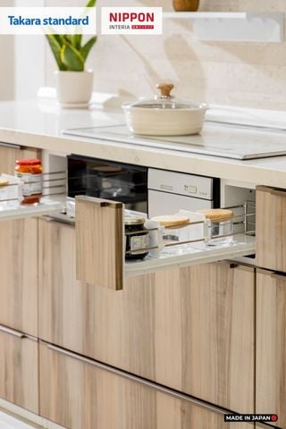 Hệ Tủ Bếp Nhật Bản Cao Cấp Lemure Chữ I Màu L1T - Phố Láng Hạ