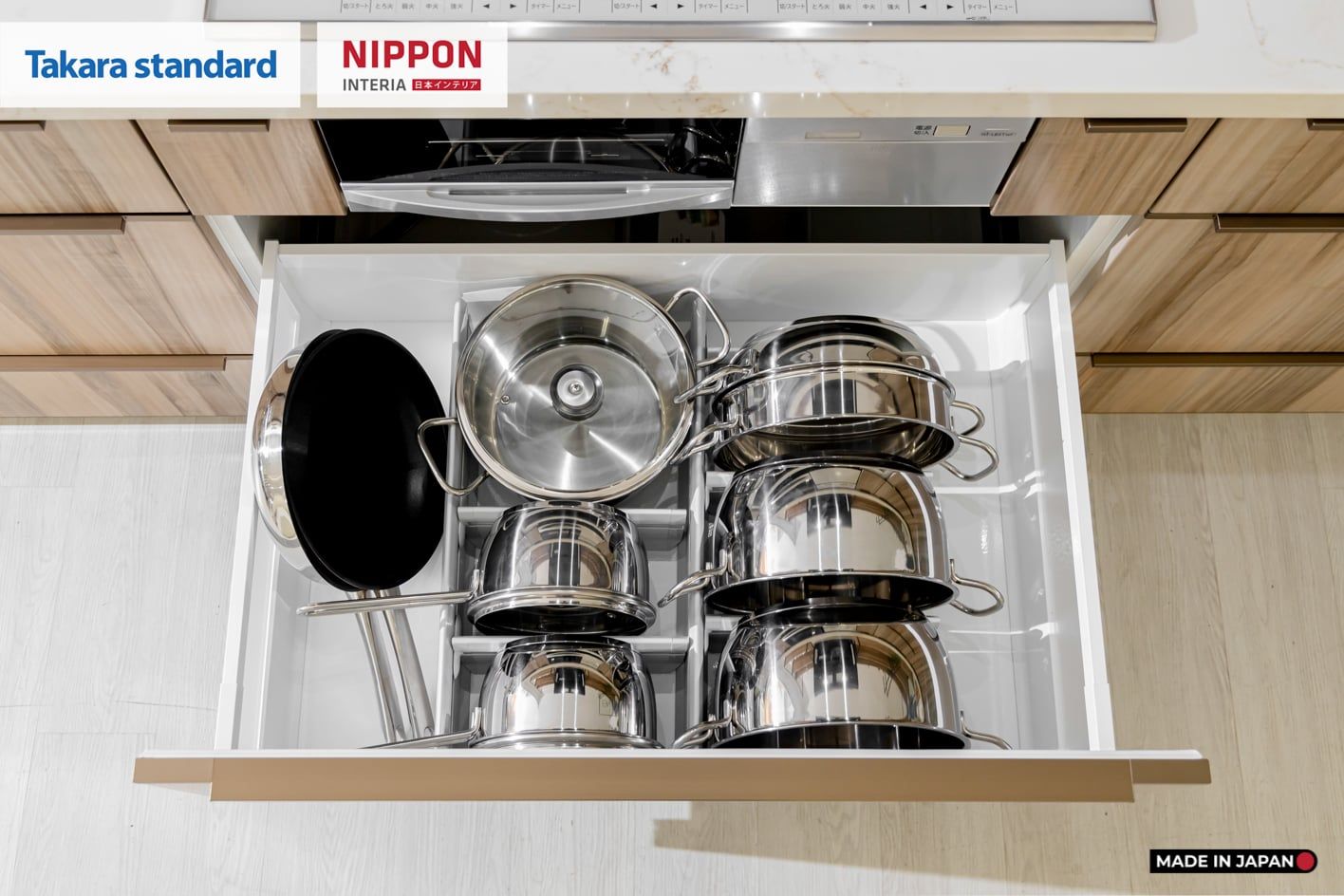 Hệ Tủ Bếp Nhật Bản Cao Cấp Lemure Chữ I Màu L1T - Phố Láng Hạ