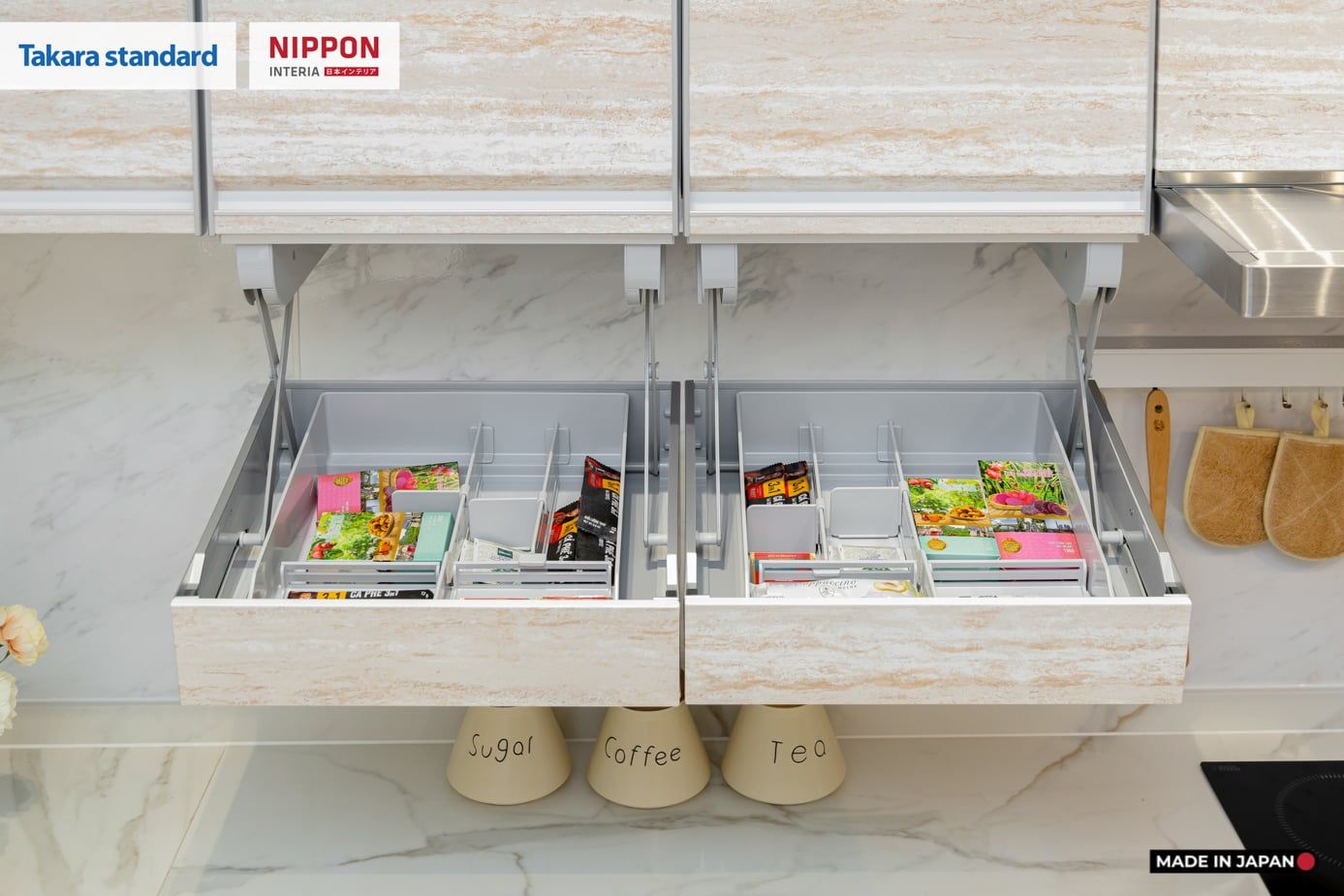 Hệ Tủ Bếp Nhật Bản Cao Cấp Treasia Chữ L Màu VNI - Phố Láng Hạ