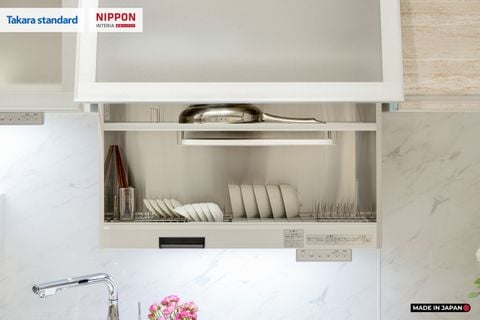 Hệ Tủ Bếp Nhật Bản Cao Cấp Treasia Chữ L Màu VNI - Phố Láng Hạ
