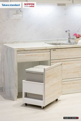 Hệ Tủ Bếp Nhật Bản Cao Cấp Treasia Chữ L Màu VNI - Phố Láng Hạ