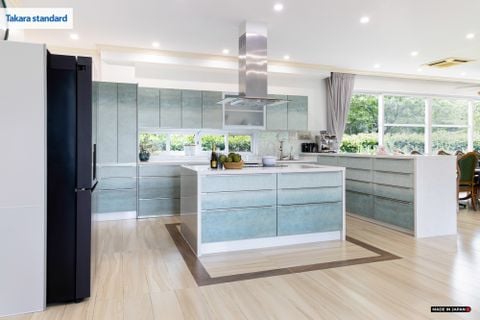 Hệ Tủ Bếp Nhật Bản Cao Cấp Lemure Chữ L Màu L1M - Nhà Phố Quận 9