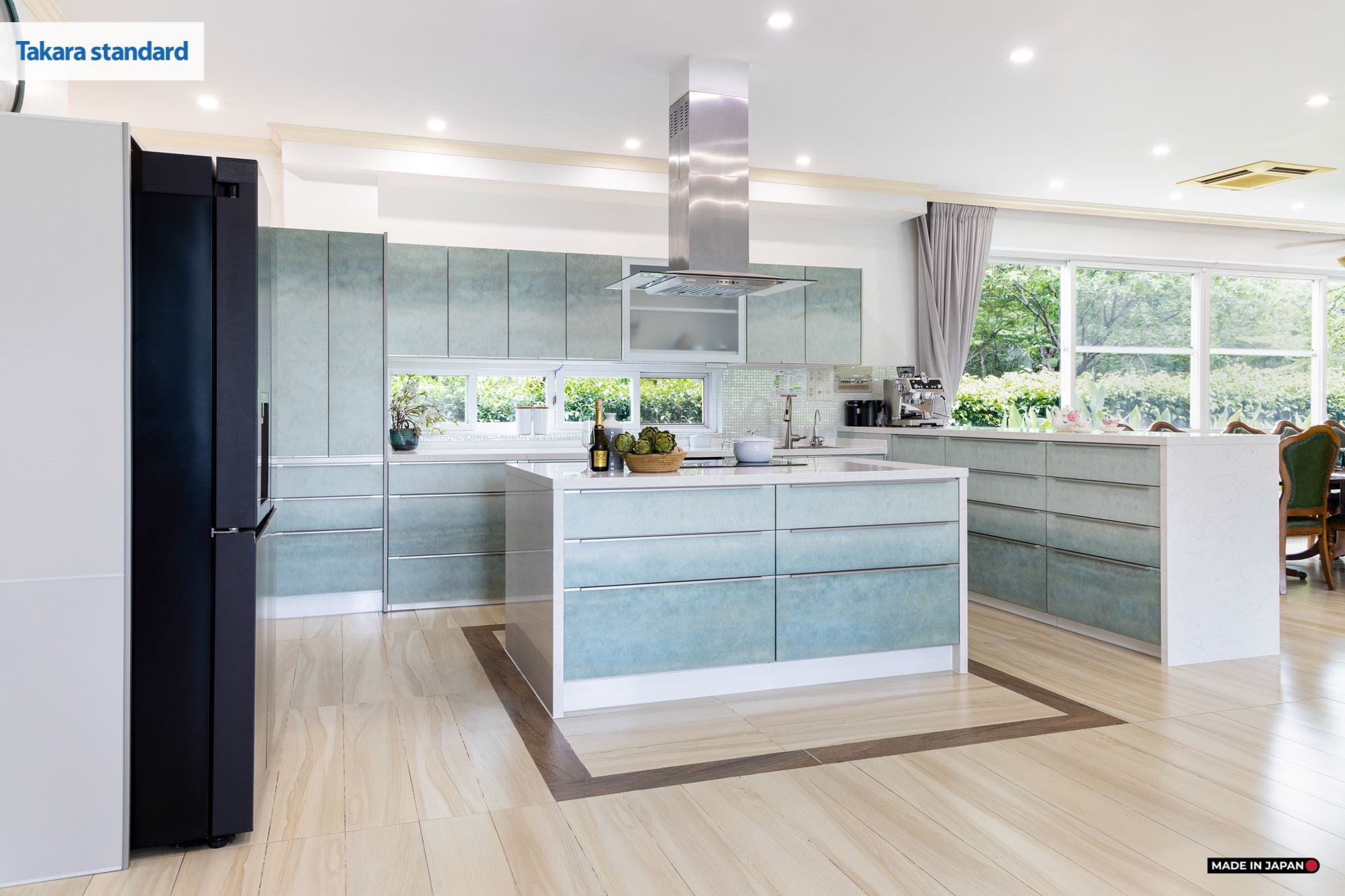 Hệ Tủ Bếp Nhật Bản Cao Cấp Lemure Chữ L Màu L1M - Nhà Phố Quận 9