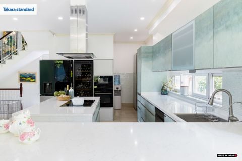 Hệ Tủ Bếp Nhật Bản Cao Cấp Lemure Chữ L Màu L1M - Nhà Phố Quận 9