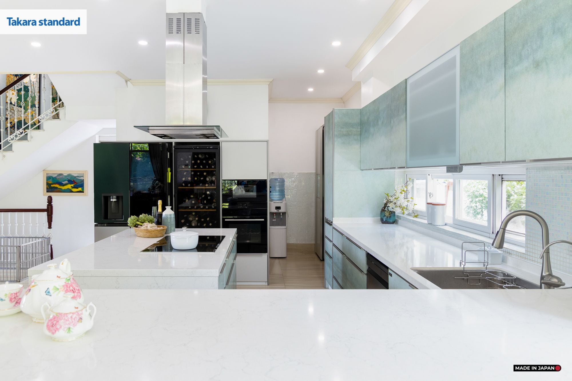 Hệ Tủ Bếp Nhật Bản Cao Cấp Lemure Chữ L Màu L1M - Nhà Phố Quận 9