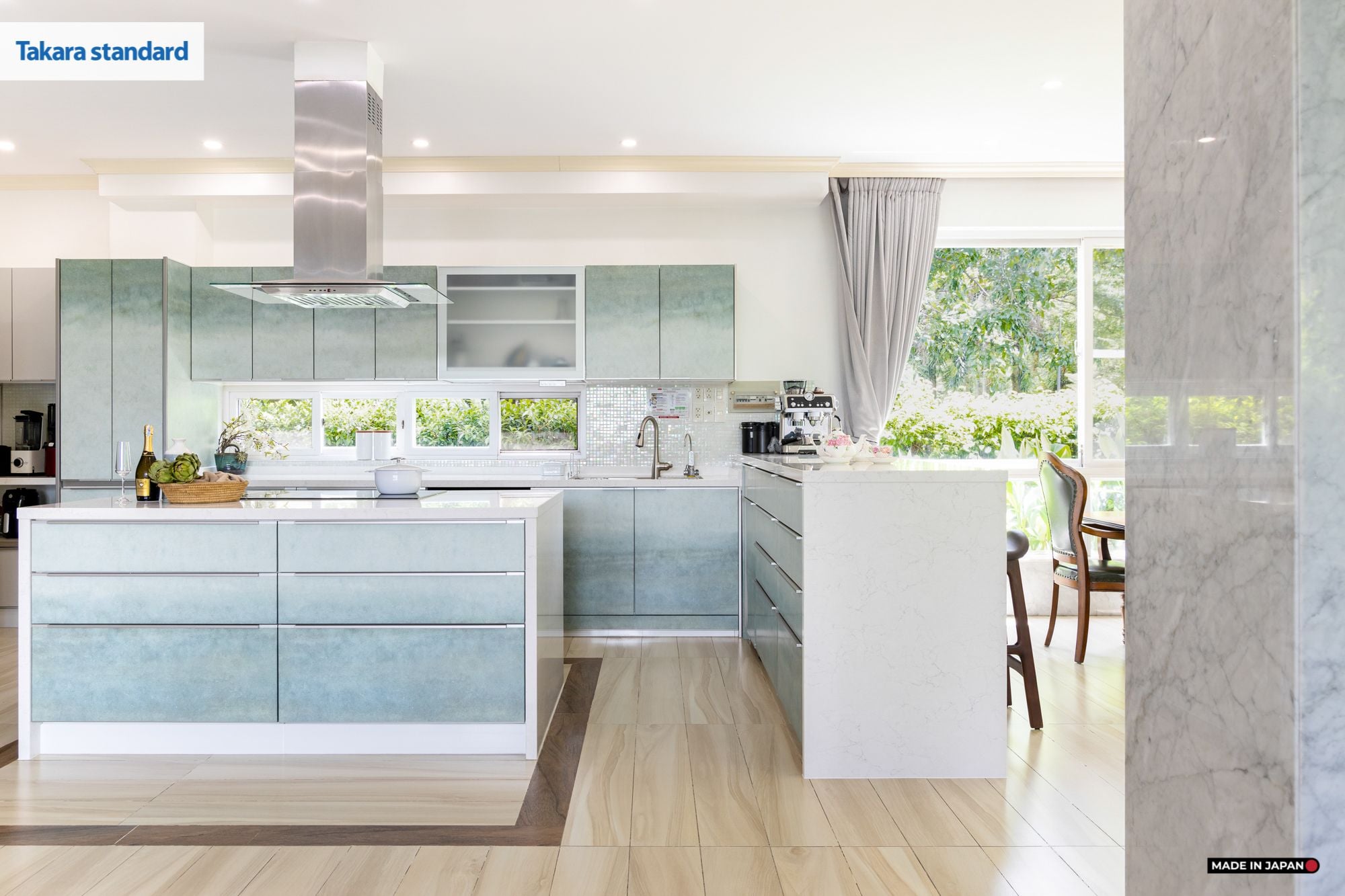 Hệ Tủ Bếp Nhật Bản Cao Cấp Lemure Chữ L Màu L1M - Nhà Phố Quận 9