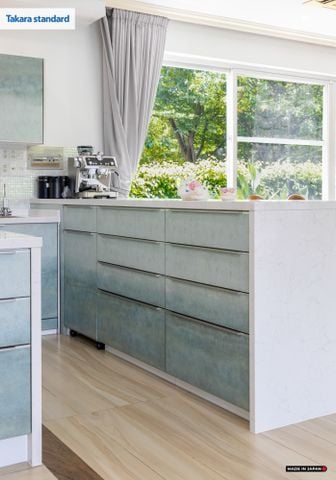 Hệ Tủ Bếp Nhật Bản Cao Cấp Lemure Chữ L Màu L1M - Nhà Phố Quận 9