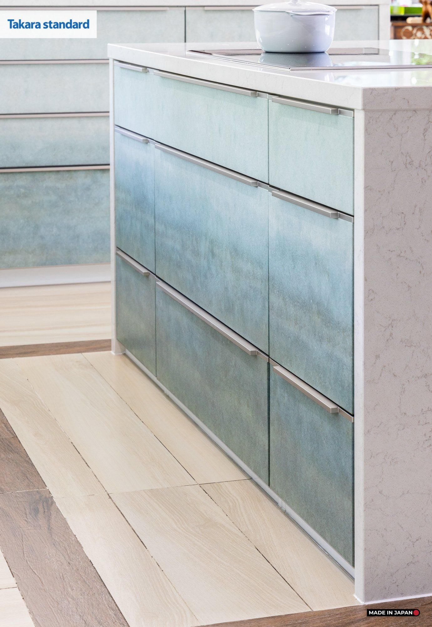 Hệ Tủ Bếp Nhật Bản Cao Cấp Lemure Chữ L Màu L1M - Nhà Phố Quận 9