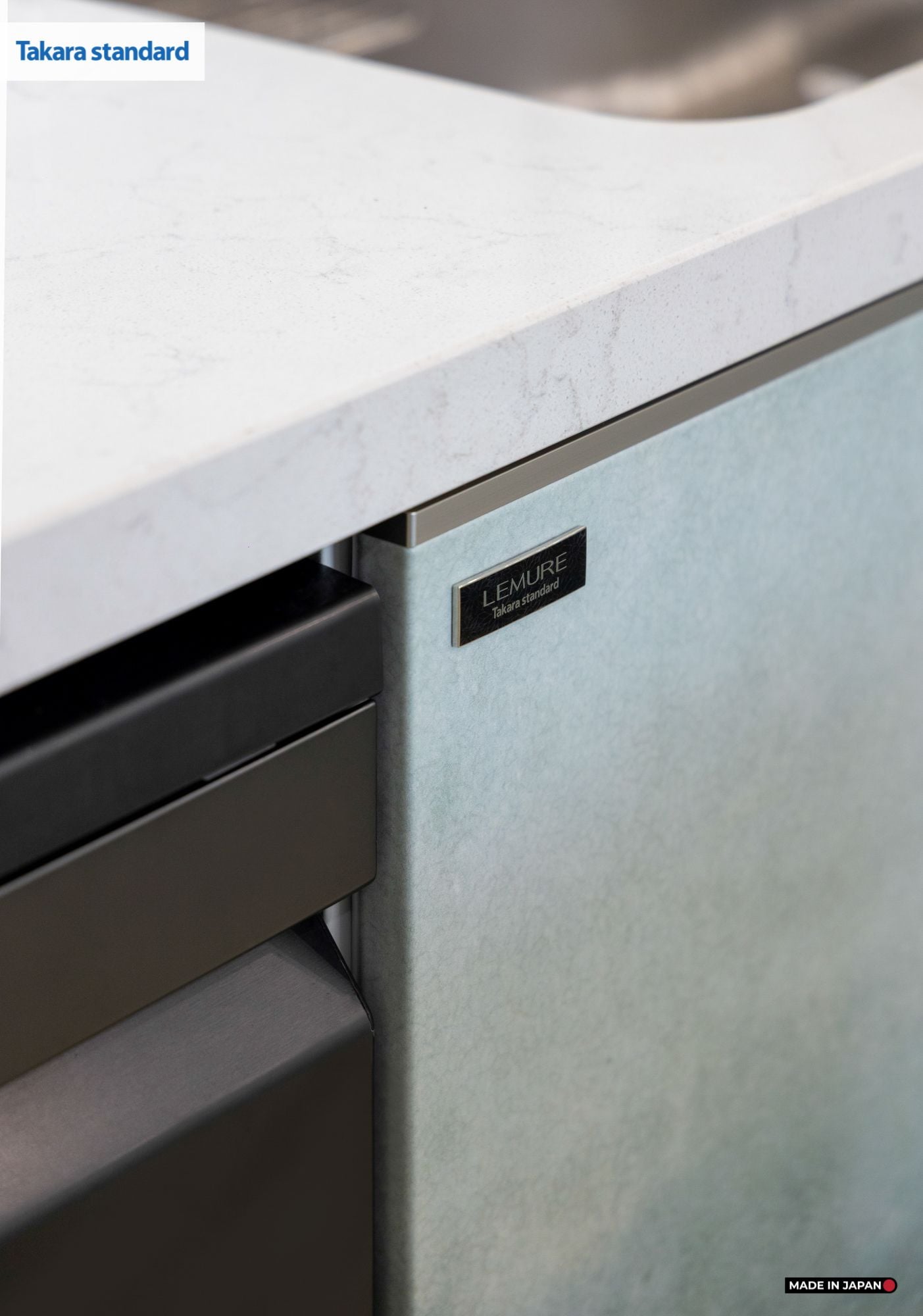 Hệ Tủ Bếp Nhật Bản Cao Cấp Lemure Chữ L Màu L1M - Nhà Phố Quận 9
