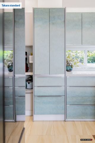 Hệ Tủ Bếp Nhật Bản Cao Cấp Lemure Chữ L Màu L1M - Nhà Phố Quận 9