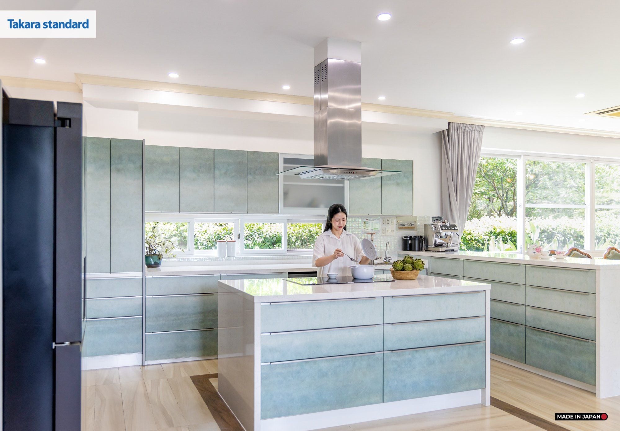 Hệ Tủ Bếp Nhật Bản Cao Cấp Lemure Chữ L Màu L1M - Nhà Phố Quận 9